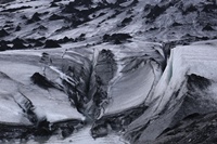 gewaltige Gletscherspalten